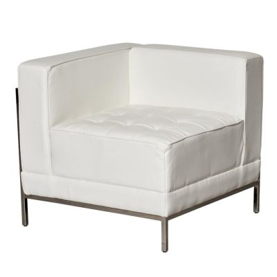 Image of Lenox White Corner Chair